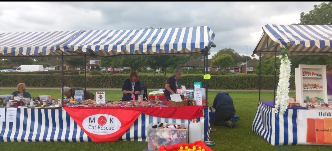 All set up at Bletchley Carnival. We have hook a duck win a Teddy! We have lovel…