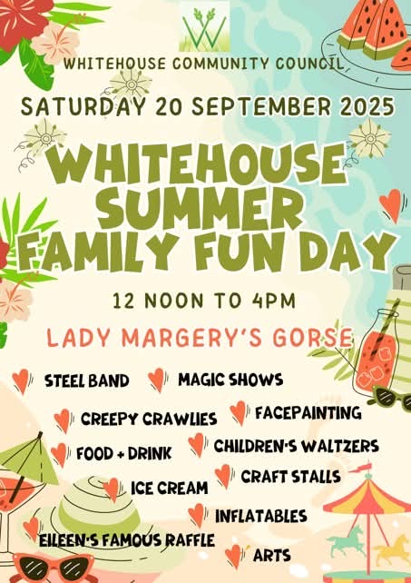 Come rain or shine, we’ll be at Whitehouse Summer Family Fun Day today. Don’t fo…