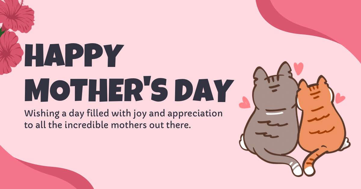 Happy Mother’s Day to all the mums (human and cat)!