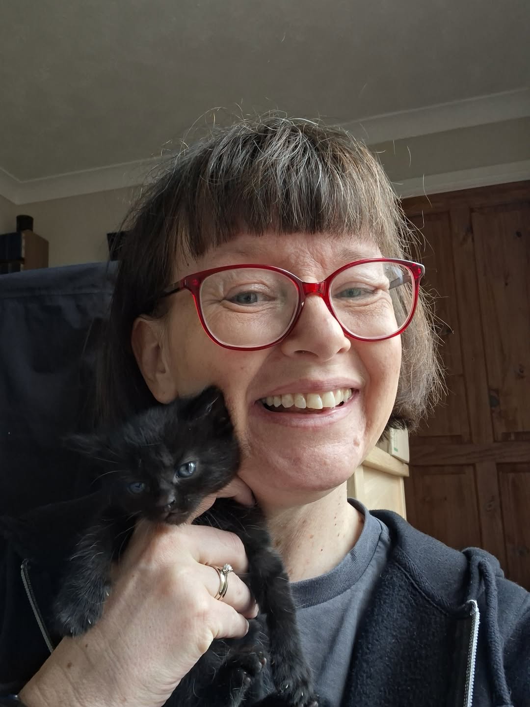 Today is National Cat Lady Day! Here is one of our own Trustees, Laurel celebrat…