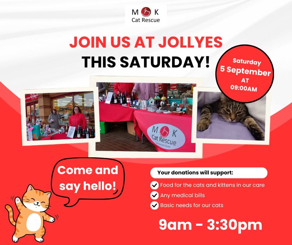 Join us at Jollyes tomorrow!

We’ll be around from 9am – 3:30pm and we’ll be cha…